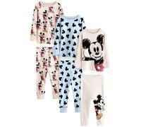 NEXT Garçon Lot de 3 Pyjamas douillets Blue/Ecru Mickey Mouse 4 Ans