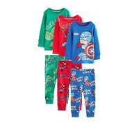 NEXT Garçon Lot de 3 Pyjamas douillets Marvel Red/Green/Blue 12 Mois-18 Mois