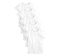 NEXT Garçon Lot de 5 t-Shirts à Manches Courtes Blanc 7 Ans