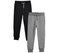 next Garçon Lot de Deux Pantalons De Jogging Noir/Gris 10 Ans