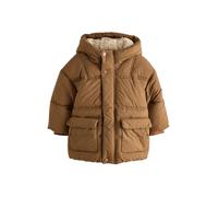 NEXT Garçon Manteau imperméable rembourré à doublure imitation peau de mouton Marron 5 Ans-6 Ans