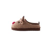 NEXT Garçon Mules Style Chaussons Confortables Noël Brown Reindeer 34