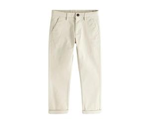 NEXT Garçon Pantalon Chino Stretch Coupe Standard Neutre écru 4 Ans