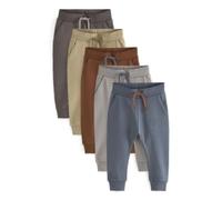 NEXT Garçon Pantalon de Jogging Skinny, Lot de 5 | Taille mi-haute, Cordon de serrage, Bas resserrés