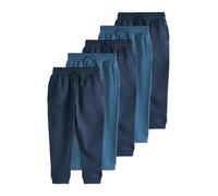 NEXT Garçon Pantalon de Jogging Slim Basique, Lot de 5 Bleu Marine 11 Ans