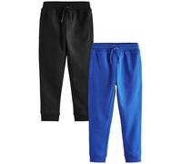 NEXT Garçon Pantalon de Jogging Slim, Lot de 2 Black/Cobalt Blue 5 Ans