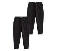 NEXT Garçon Pantalon de Jogging Slim, Lot de 2 Noir 8 Ans
