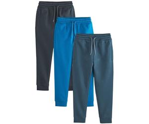 NEXT Garçon Pantalon de Jogging Slim, Lot de 3 Bleu 15 Ans