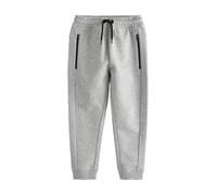 NEXT Garçon Pantalon de Jogging Slim zippé Gris chiné 12 Ans