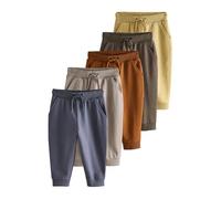 NEXT Garçon Pantalon de Jogging Standard, Lot de 5 Khaki Green/Blue/Red 4 Ans