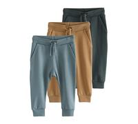 NEXT Garçon Pantalons de Jogging Super Skinny, Lot de 3 Blue/Tan Brown/Charcoal Grey 9 Mois