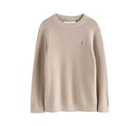 NEXT Garçon Pull Ras du Cou en Maille de Coton avec cerf Naturel 14 Ans