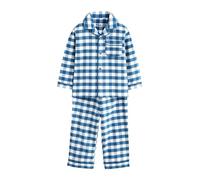 NEXT Garçon Pyjama boutonné Blue/White Check 7 Ans-8 Ans