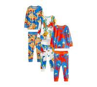 NEXT Garçon Pyjama Confortable, Lot de 3 Dinosaure Multicolore 4 Ans-5 Ans