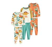 NEXT Garçon Pyjama Confortable, Lot de 3 Multi Dino 2 Ans-3 Ans