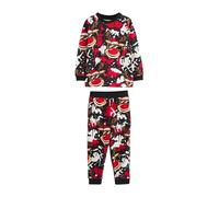 NEXT Garçon Pyjama de Noël Style Pantalon de Jogging Red/Black 5 Ans