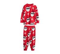 NEXT Garçon Pyjama de Noël Style Pantalon de Jogging Red Santa 7 Ans