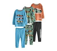 NEXT Garçon Pyjama Douillet, Lot de 3 Blue/Green 6 Ans-7 Ans