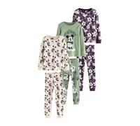 NEXT Garçon Pyjama Douillet, Lot de 3 Green/Ecru Mickey Mouse 3 Ans-4 Ans