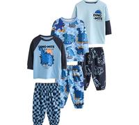 NEXT Garçon Pyjama Oversize, Lot de 3 Orange/Navy Dinosaur 2 Ans-3 Ans