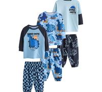 NEXT Garçon Pyjama Oversize, Lot de 3 Orange/Navy Dinosaur 3 Ans