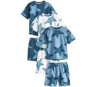 NEXT Garçon Pyjama Short, Lot de 3 Navy Blue/White Stars 10 Ans-11 Ans