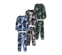 NEXT Garçon Pyjamas à Manches Longues, Lot de 3 Multi Camo 12 Ans