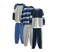 NEXT Garçon Pyjamas Longs, Lot de 3 Blue/Navy/Grey 12 Ans
