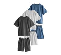 NEXT Garçon Pyjamas Longs, Lot de 3 Navy/Grey 12 Ans