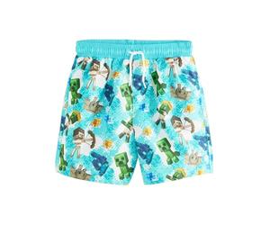 NEXT Garçon Short de Bain Minecraft 8 Ans