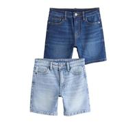 NEXT Garçon Shorts en Denim, Lot de 2 Bleu foncé 12 Ans
