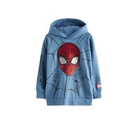 NEXT Garçon Sweat à Capuche à Sequins Spider-Man Bleu Moyen 12 Ans