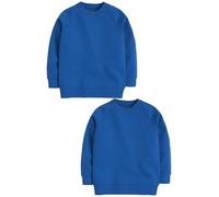 NEXT Garçon Sweat d'école à col Ras du Cou, Lot de 2 Bleu 14 Ans