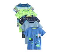 NEXT Garçon T-Shirt à Manches Courtes, Lot de 5 Blue/Green 6 Ans