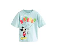 NEXT Garçon T-Shirt Mickey Mouse à Manches Courtes Birthday Bleu 5 Ans-6 Ans