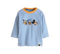 NEXT Garçon T-Shirt Mickey Mouse à Manches Longues Blue/Ecru 5 Ans-6 Ans