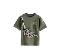 NEXT Garçon T-Shirt Sac Minecraft Khaki/Green 7 Ans
