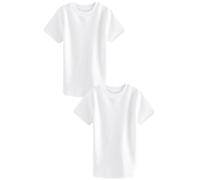 NEXT Garçon T-Shirts Thermiques à Manches Courtes, Lot de 2 Blanc 9 Ans