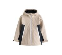 NEXT Garçon Veste à capuche imperméable avec doublure en polaire Naturel 6 Ans