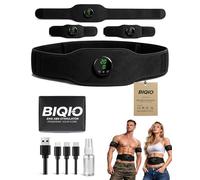 Next Gen EMS AB Stimulator, 46" Extended Muscle Stimulator Toner with 12 Modes & 19 Intensities, Rechargeable Portable Fitness Abdominal Trainer Belt for Men Women, Professional Workout Equipment
