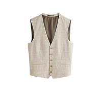 Next Gilet de costume beige / blanc, Taille 34