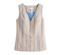 Next Gilet de costume beige / bleu clair, Taille 34