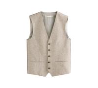 Next Gilet de costume beige chiné, Taille 42