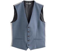 Next Gilet de costume bleu / marron / gris / gris clair, Taille 66