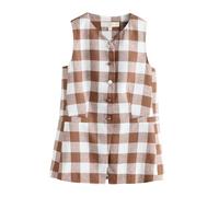 Next Gilet de costume chocolat / blanc, Taille 40