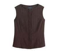 Next Gilet de costume chocolat / bordeaux, Taille 44