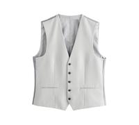 Next Gilet de costume écru / gris basalte, Taille 54