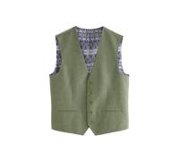 Next Gilet de costume marron / olive, Taille 46