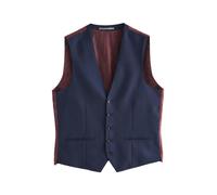 Next Gilet de costume 'Tollegno' bleu marine / chocolat, Taille 44