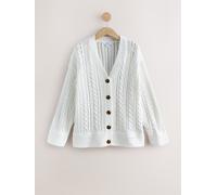 Next Gilet en maille torsadée style cricket 100% coton pâle L Regular (FR 46-48)